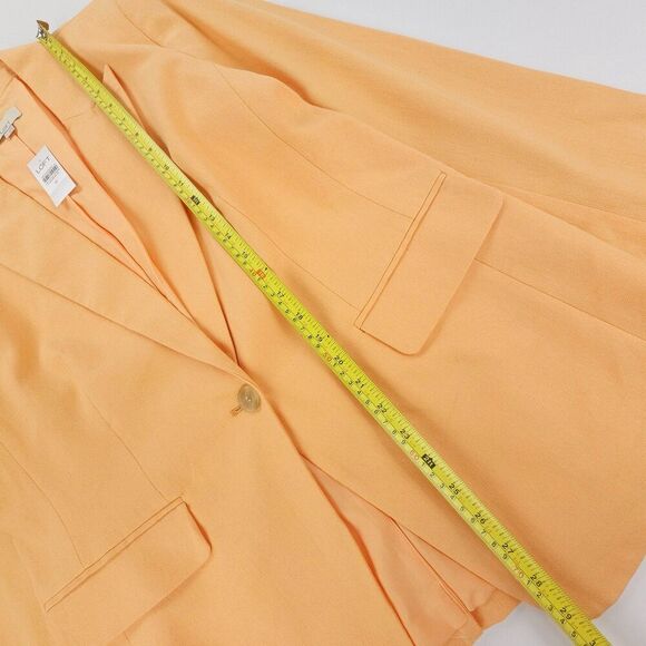 NWT Ann Taylor Cotton Linen Modern Blazer Jacket Tailored Minimal Old Money 12 - Picture 4 of 10